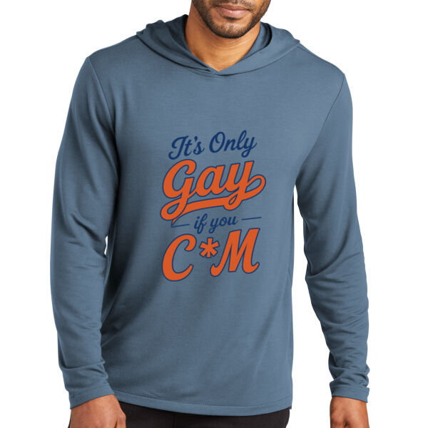 It's Only Gay Orange - Microterry Pullover Hoodie Thumbnail